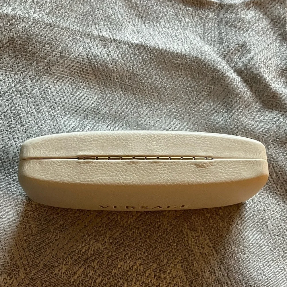 Versace White Glasses Case
